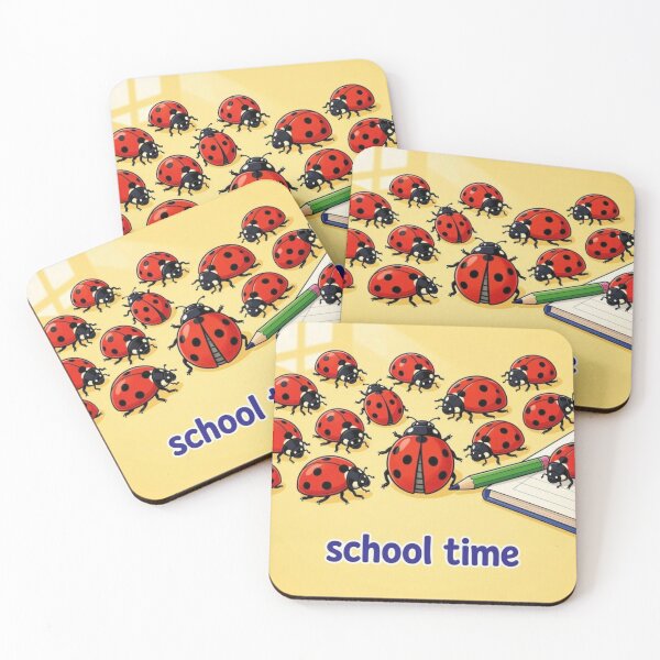 Item preview, Cute Ladybugs Pattern - Lucky Aesthetic Illustration designed and sold by Breezes-of-Ida.