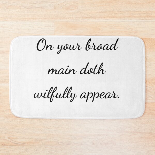 Item preview, “On your broad main doth wilfully appear.” - handwriting black designed and sold by ariksworld.