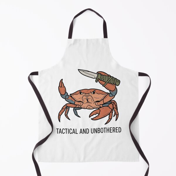 Item preview, Tactical Crab Tactical And Unbothered Funny Combat Knife Crustacean Humor designed and sold by raedattia.