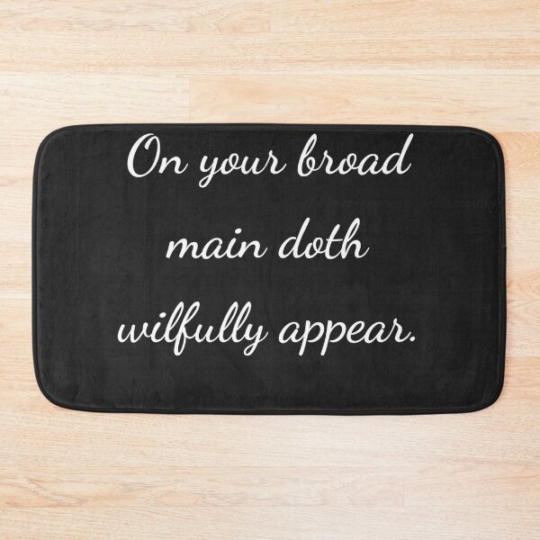 Item preview, “On your broad main doth wilfully appear.” - handwriting white designed and sold by ariksworld.