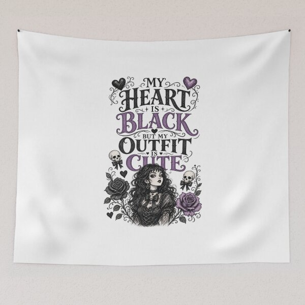 Item preview, My Heart Is Black, My Outfit Is Cute designed and sold by zakvisuals.