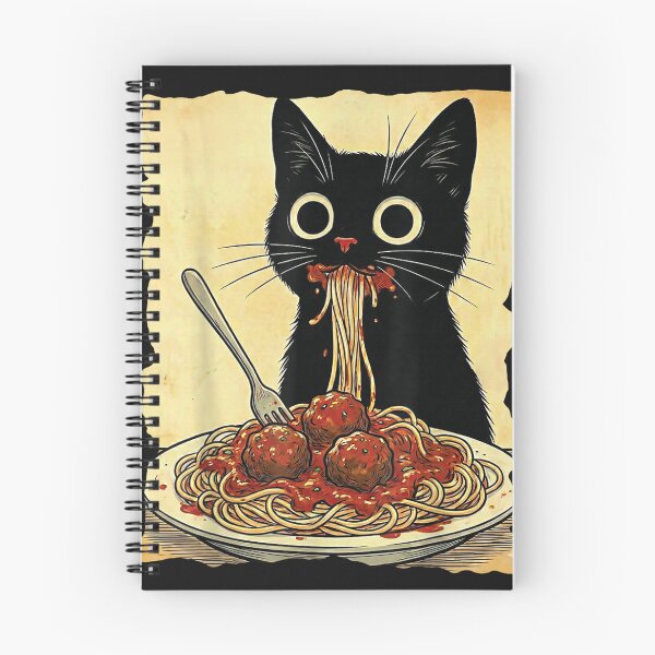 Item preview, Cat Spaghetti and Meatballs Japanese Kawaii Anime designed and sold by ClairLuther571.