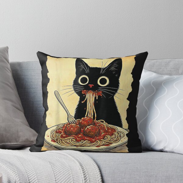 Item preview, Cat Spaghetti and Meatballs Japanese Kawaii Anime designed and sold by ClairLuther571.
