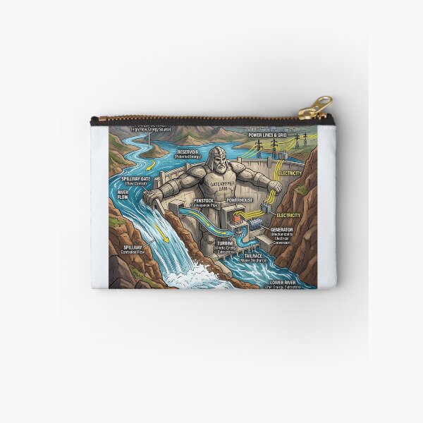 Item preview, Hydroelectric Dam Giant Gatekeeper Clean Energy Infographic designed and sold by Michaelragheb.