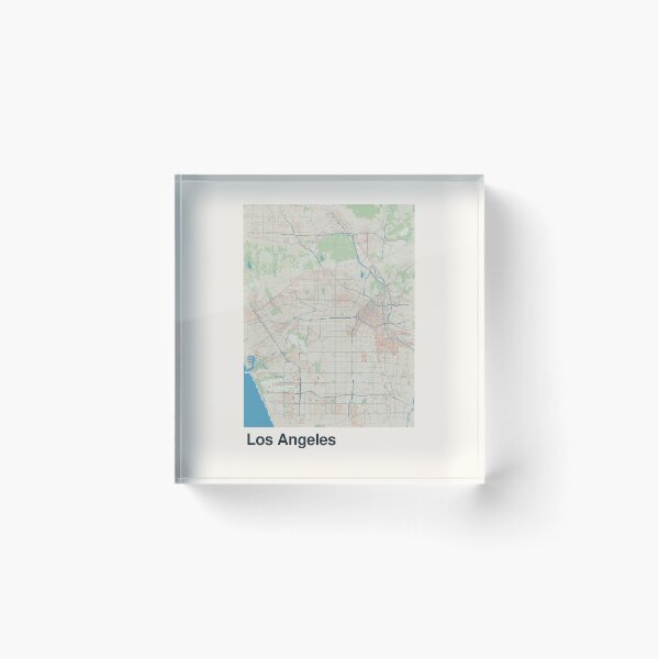 Item preview, Los Angeles Minimalistic Map Art designed and sold by MapsNerd.