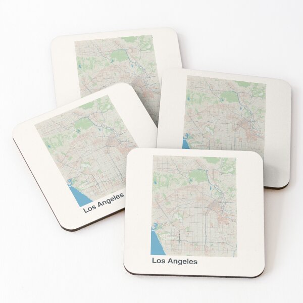 Item preview, Los Angeles Minimalistic Map Art designed and sold by MapsNerd.