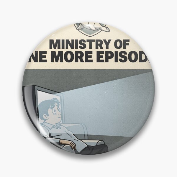 Item preview, Ministry of One More Episode Retro Poster designed and sold by PictorialWhimsy.