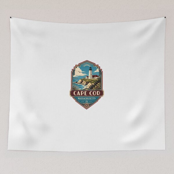 Item preview, Cape Cod Massachusetts Est. 1620 Lighthouse Coastal Travel Destination designed and sold by Star3NowForMe.