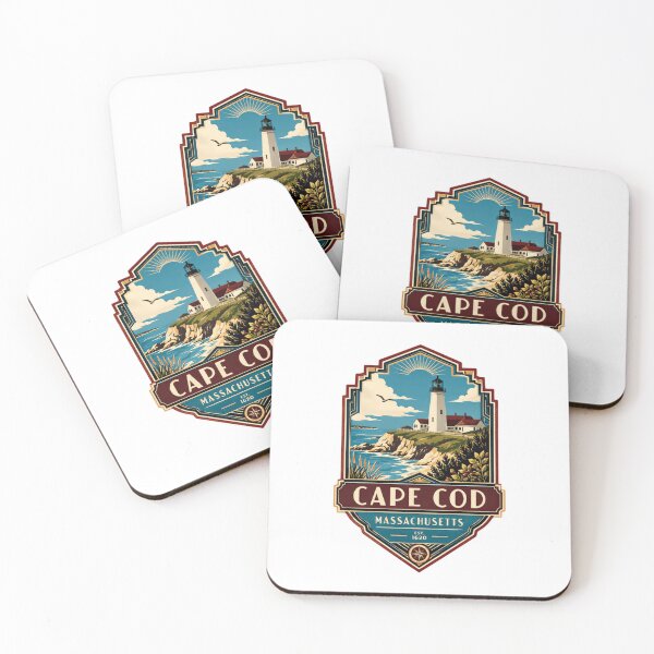 Item preview, Cape Cod Massachusetts Est. 1620 Lighthouse Coastal Travel Destination designed and sold by Star3NowForMe.