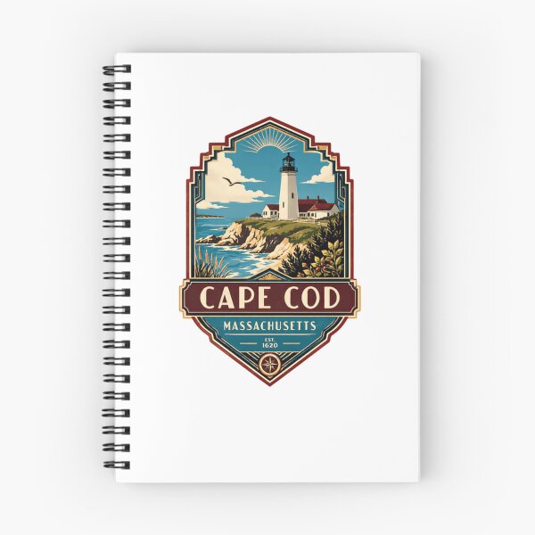Item preview, Cape Cod Massachusetts Est. 1620 Lighthouse Coastal Travel Destination designed and sold by Star3NowForMe.