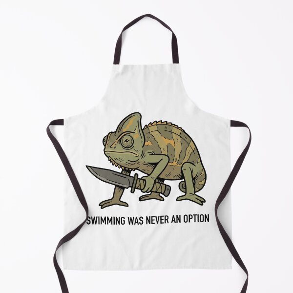 Item preview, Tactical Chameleon Swimming Was Never An Option Funny Lizard Knife Humor designed and sold by raedattia.