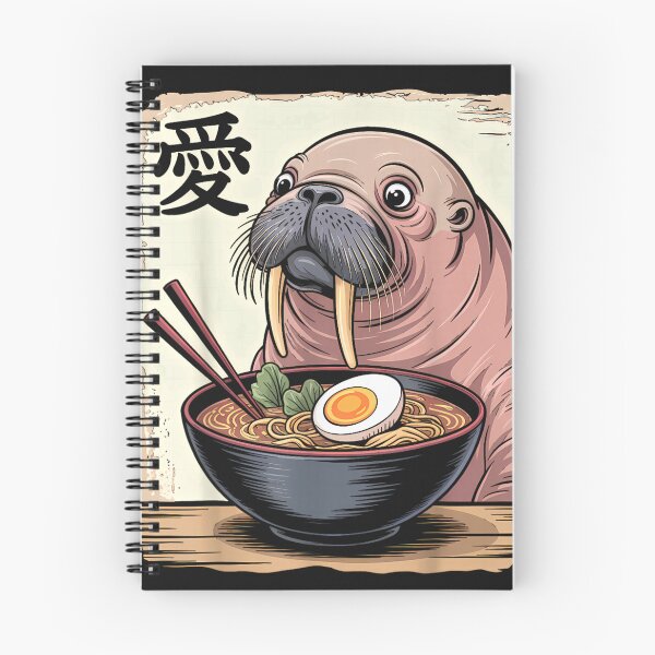 Item preview, Funny Walrus Ramen Graphic Tee Japanese Kawaii Anime Walrus designed and sold by ClairLuther571.