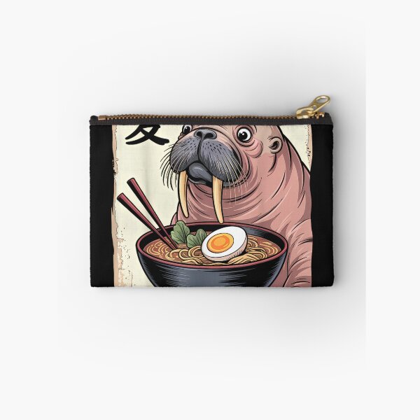 Item preview, Funny Walrus Ramen Graphic Tee Japanese Kawaii Anime Walrus designed and sold by ClairLuther571.