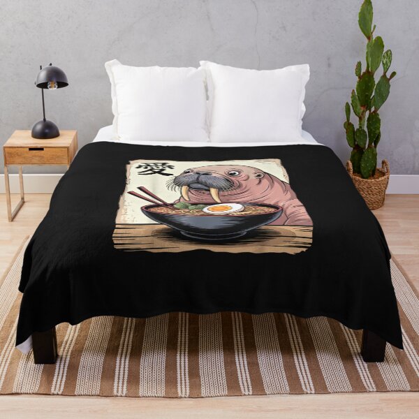 Item preview, Funny Walrus Ramen Graphic Tee Japanese Kawaii Anime Walrus designed and sold by ClairLuther571.