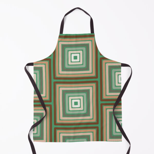 Item preview, Mid-Century Modern Earth Tone Geometric Square Pattern - Warm Neutral Abstract Lines designed and sold by LittleHappiness by Kamollak .