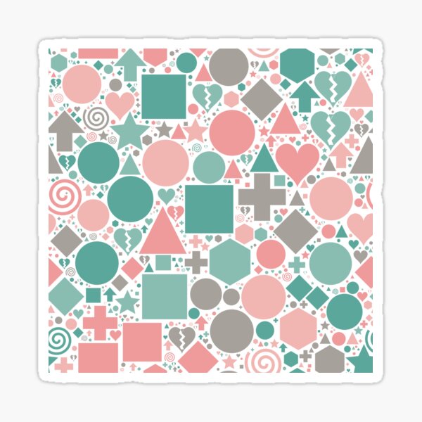Item preview, Geometric Playground - Soft Kawaii designed and sold by TexSta.