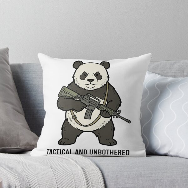 Item preview, Tactical Panda Tactical And Unbothered Funny Giant Bear Military Gun Humor designed and sold by raedattia.