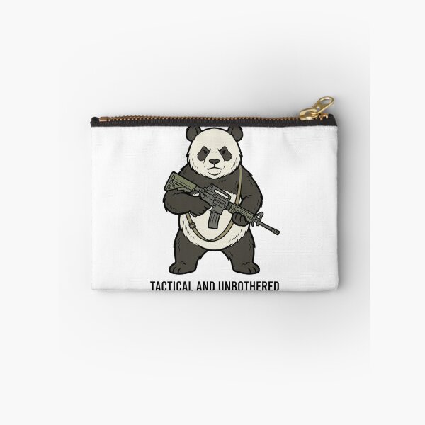 Item preview, Tactical Panda Tactical And Unbothered Funny Giant Bear Military Gun Humor designed and sold by raedattia.
