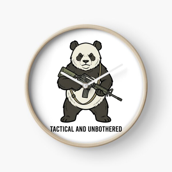 Item preview, Tactical Panda Tactical And Unbothered Funny Giant Bear Military Gun Humor designed and sold by raedattia.