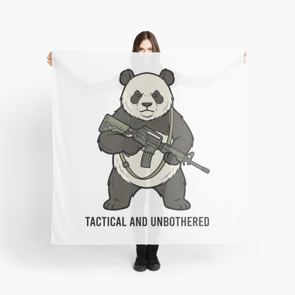 Item preview, Tactical Panda Tactical And Unbothered Funny Giant Bear Military Gun Humor designed and sold by raedattia.
