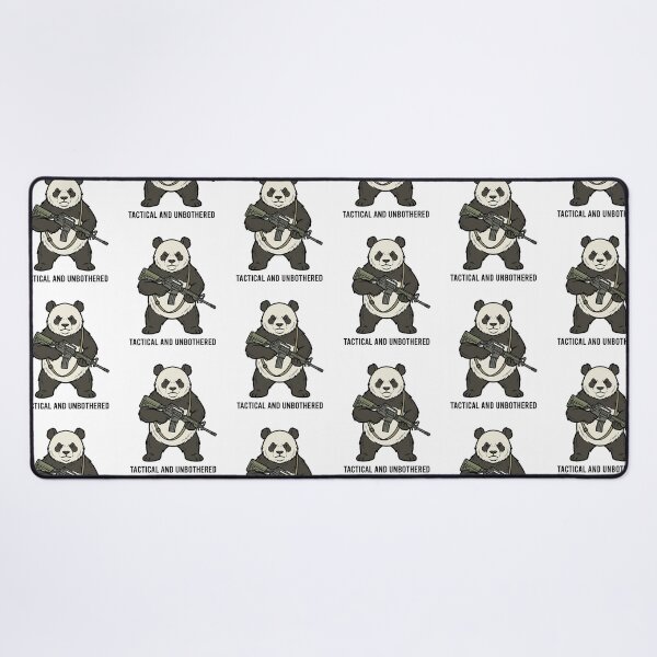 Item preview, Tactical Panda Tactical And Unbothered Funny Giant Bear Military Gun Humor designed and sold by raedattia.