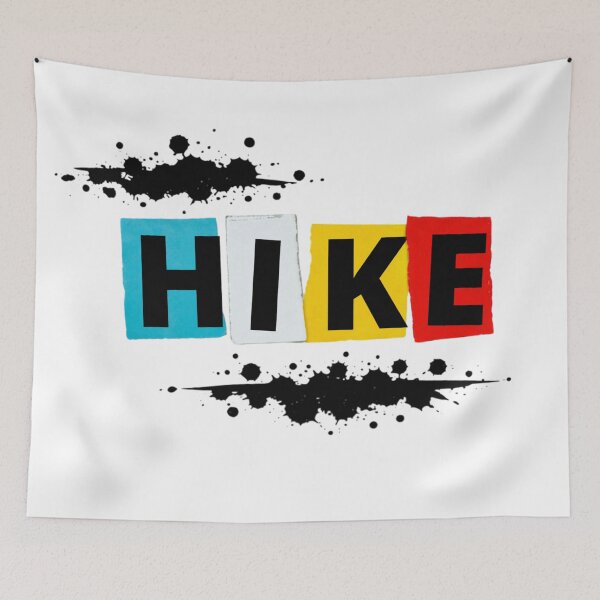 Item preview, HIKE Bold Ransom Note Outdoor Typography designed and sold by GabeMountainArt.