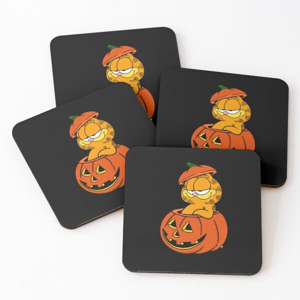 Item preview, Orange Cat Halloween - Black Background  designed and sold by The Abysmall.