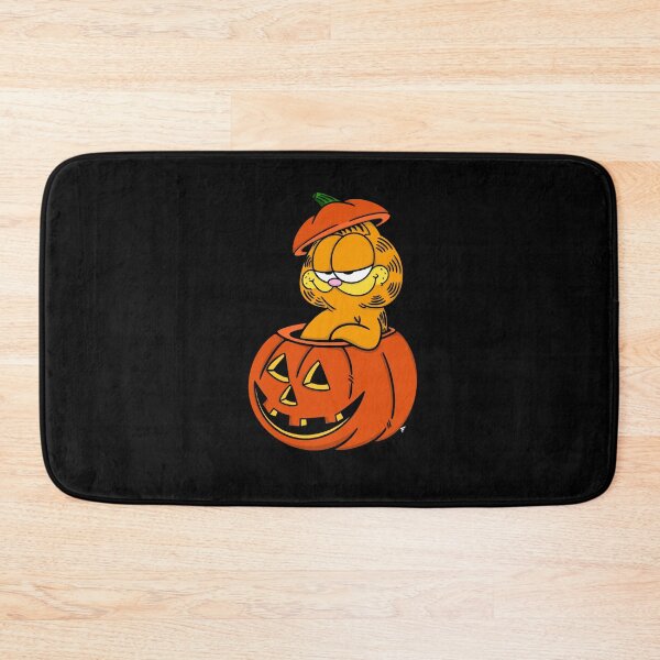 Item preview, Orange Cat Halloween - Black Background  designed and sold by The Abysmall.