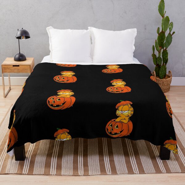 Item preview, Orange Cat Halloween - Black Background designed and sold by The Abysmall.