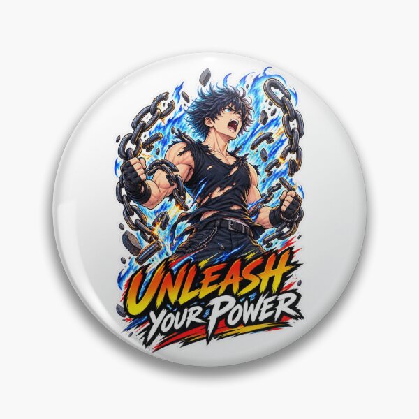 Item preview, Unleash Your Power-Anime Hero Breaking Chains designed and sold by carestazafeli.