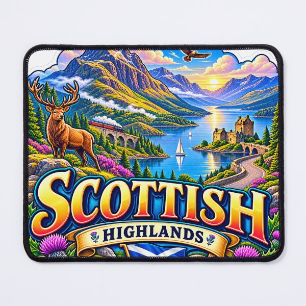 Item preview, Scottish Highlands – Mountains, Lochs & Wild Scotland Travel Art designed and sold by ChicClicker.
