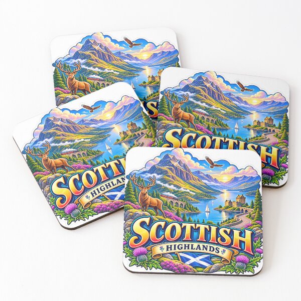 Item preview, Scottish Highlands – Mountains, Lochs & Wild Scotland Travel Art designed and sold by ChicClicker.