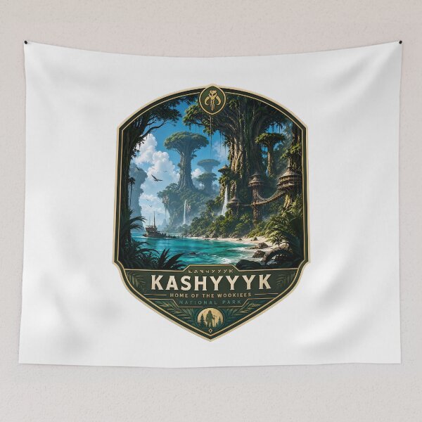 Item preview, Kashyyyk - National Park Nature Landscape designed and sold by FrontierCosmic.