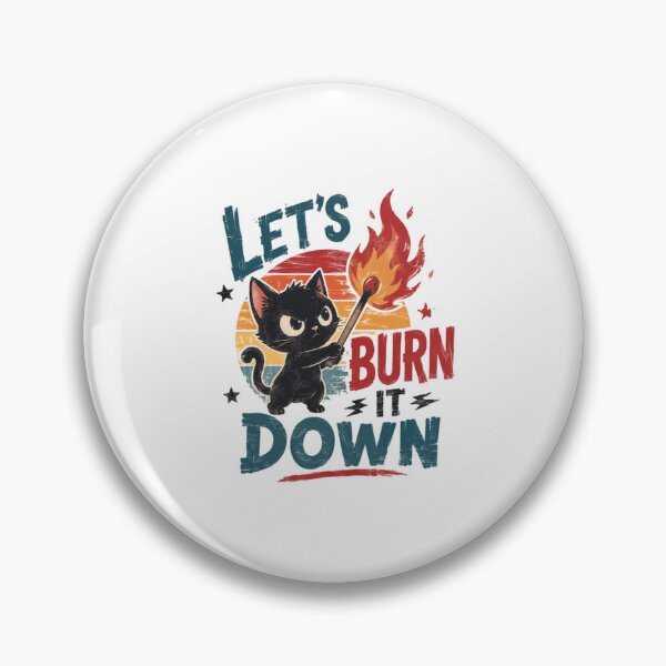Item preview, Let's Burn It Down Mischievous Black Cat Lover designed and sold by HumansStuck12.