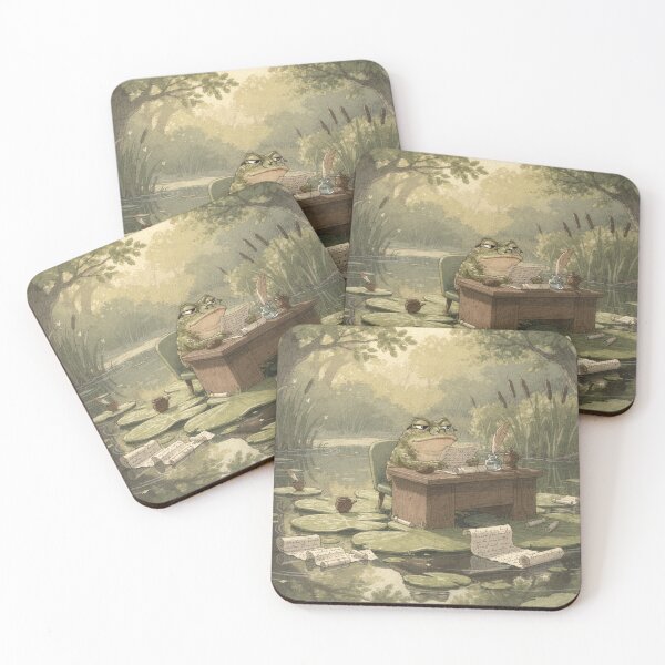 Item preview, Toad Tax Auditor Reviewing the Pond's Receipts designed and sold by PictorialWhimsy.