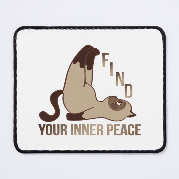 Item preview, Cute Yoga Cat Doing Shoulder Stand Pose Mindfulness Illustration designed and sold by Cuties bb.