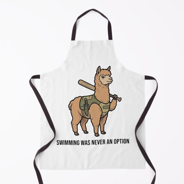 Item preview, Tactical Alpaca Swimming Was Never An Option Funny Llama Baseball Bat Humor designed and sold by raedattia.