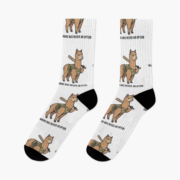 Item preview, Tactical Alpaca Swimming Was Never An Option Funny Llama Baseball Bat Humor designed and sold by raedattia.