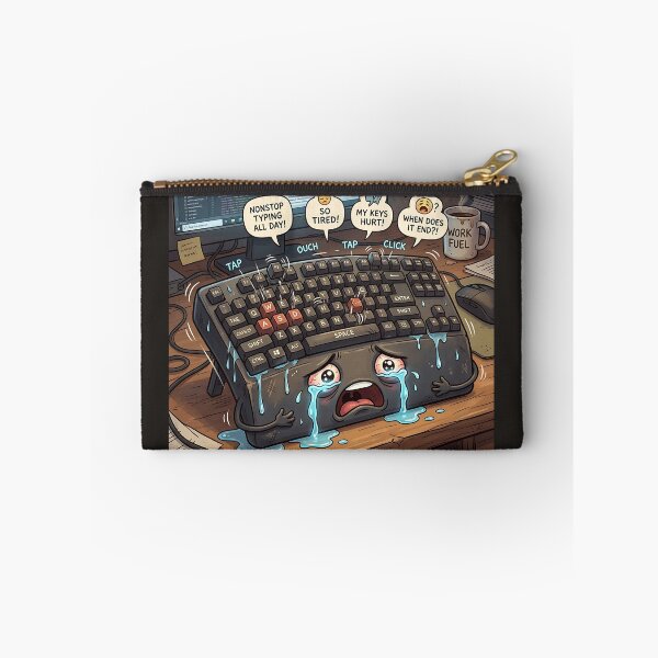 Item preview, Crying Overworked Keyboard Nonstop Typing Office Humor designed and sold by Michaelragheb.