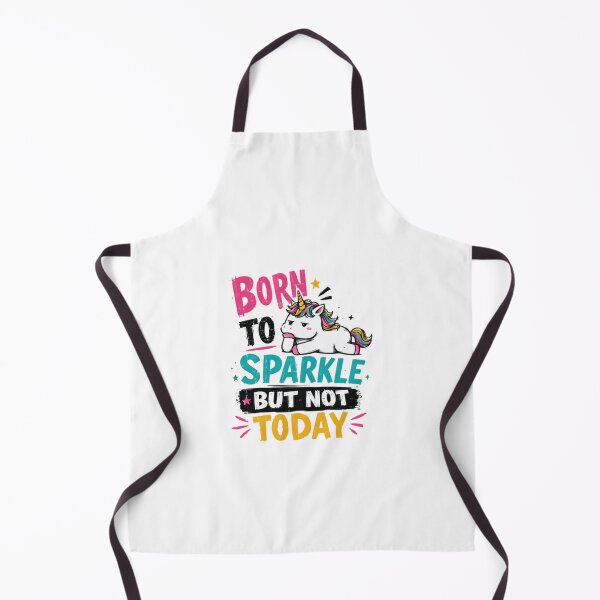 Item preview, Born To Sparkle But Not Today Unicorn Sarcastic Humor Quote designed and sold by HumansStuck12.