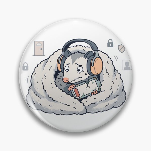 Item preview, Low Social Battery Introvert Opossum designed and sold by DownloSpace.