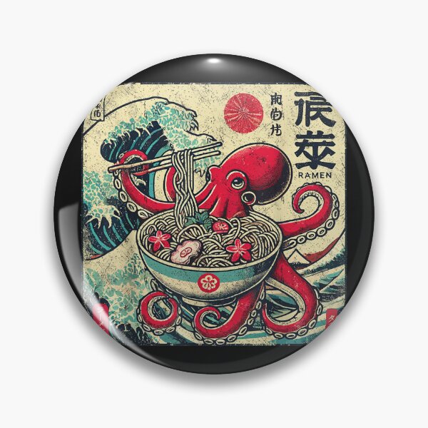 Item preview, Octopus Ramen Japanese Funny Graphic Kawaii Octopus Anime designed and sold by ClairLuther571.