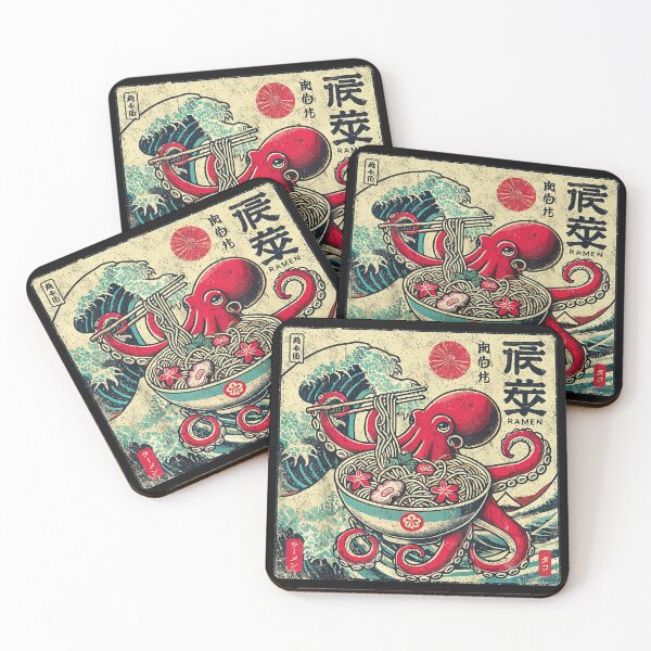 Item preview, Octopus Ramen Japanese Funny Graphic Kawaii Octopus Anime designed and sold by ClairLuther571.