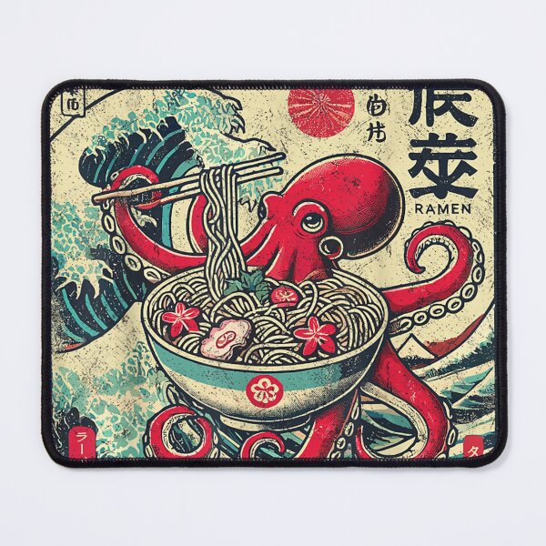 Item preview, Octopus Ramen Japanese Funny Graphic Kawaii Octopus Anime designed and sold by ClairLuther571.
