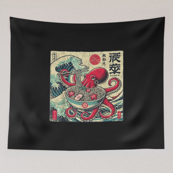 Item preview, Octopus Ramen Japanese Funny Graphic Kawaii Octopus Anime designed and sold by ClairLuther571.