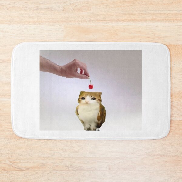 Item preview, Cute Meowl Cherry On Top Cat Owl Hybrid Funny Meme Art designed and sold by BrontesWhimsyStore.