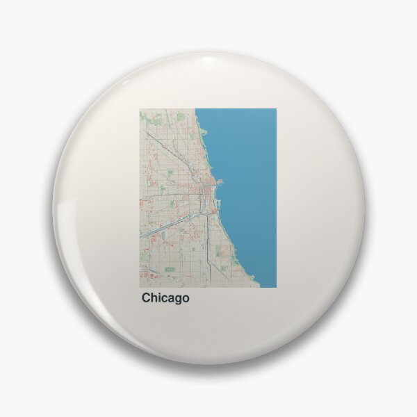 Item preview, Chicago Minimalistic Map Art designed and sold by MapsNerd.