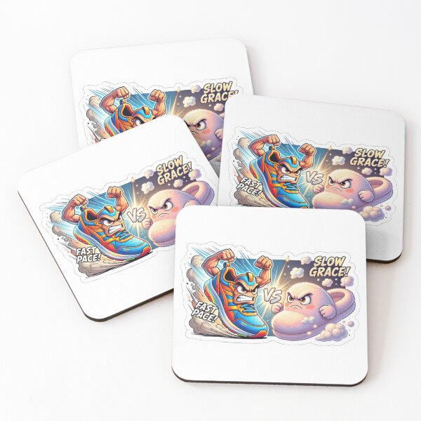 Item preview, Running Sneaker Versus Cozy Slipper Comfort Sticker designed and sold by Imaginarium of Chaos falcon88 .