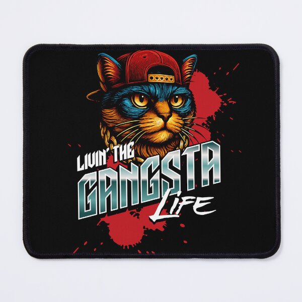 Item preview, Gangsta Cat Livin The Gangsta Life designed and sold by Loona97.