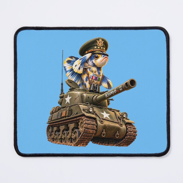 Item preview, Fish Tank – Betta General Commanding a Sherman Tank designed and sold by KissMy6 Industries.